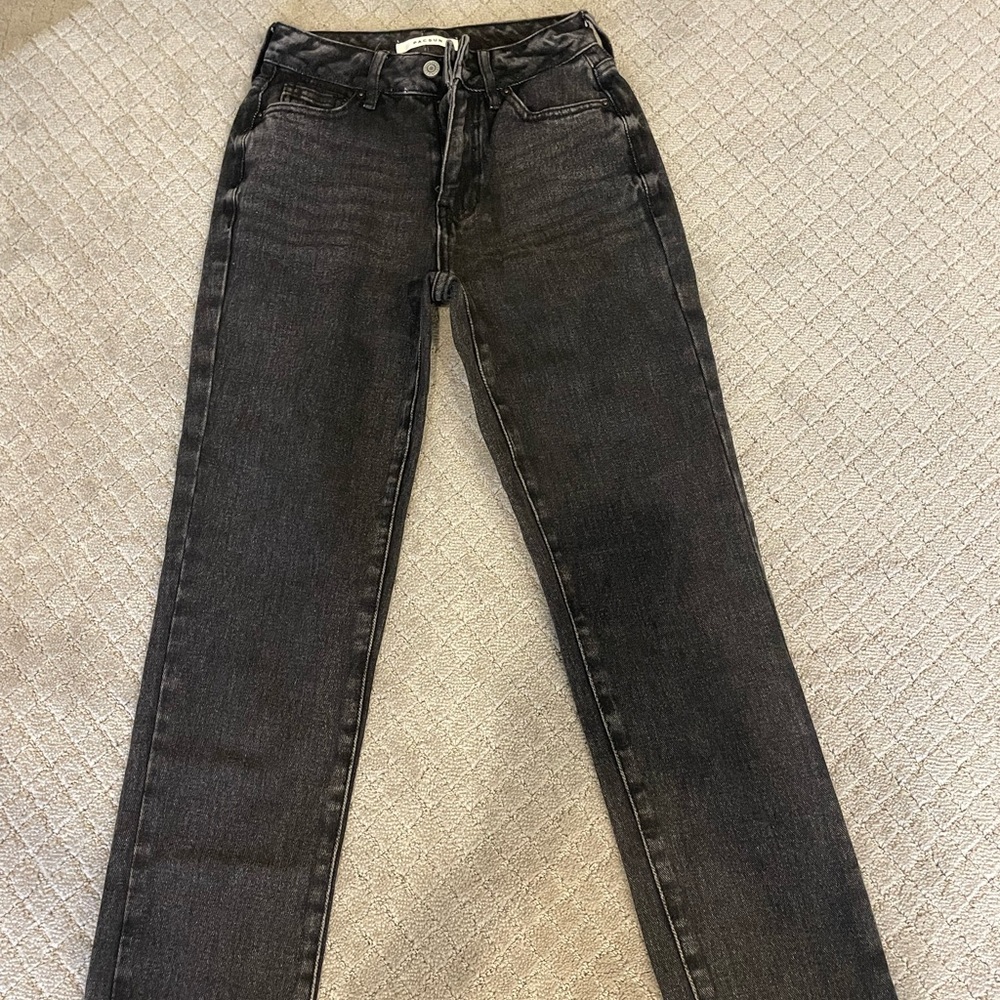 pacsun black mom jeans